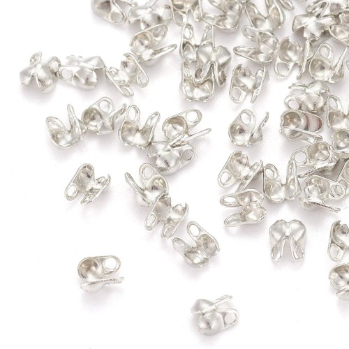 LAP84 Końcówki zakończenia łapaczki boczne 4x2mm/1,5mm platynowy