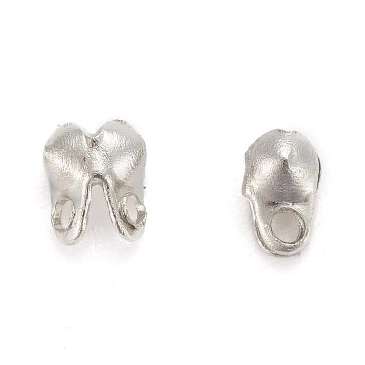 LAP84 Końcówki zakończenia łapaczki boczne 4x2mm/1,5mm platynowy