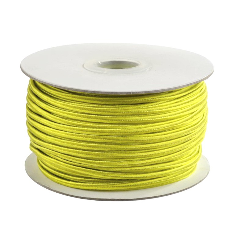 SOU44 Sznurek sutaszowy poliestrowy 3mm x 1,2mm rolka 50m - oliwkowy