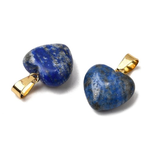 ZKA19 Zawieszka wisior serce serduszko z kamieniem