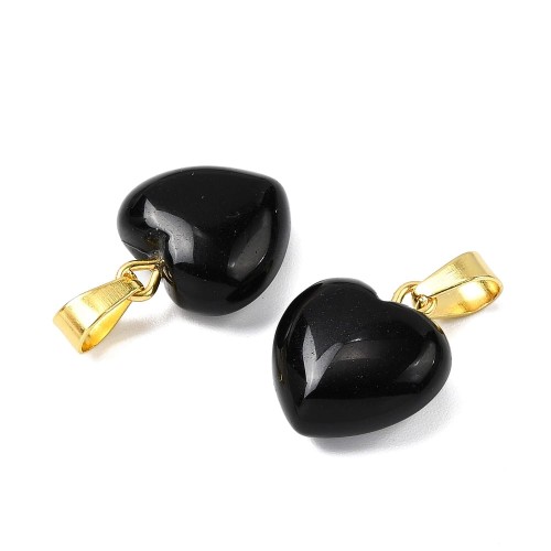 ZKA20 Zawieszka wisior serce serduszko z kamieniem