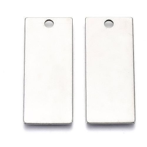 ZAW1073 Zawieszka blaszka prostokątna do grawerowania stal nierdzewna