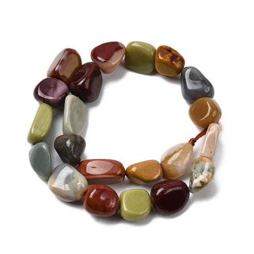 AGP155 Agat Alashan kamień naturalny koraliki bryłki 8x6mm-11x8mm