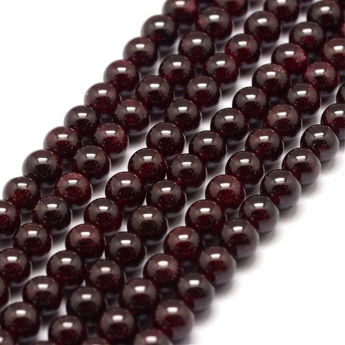 GNT14 Granat kamień naturalny koraliki kule 6mm