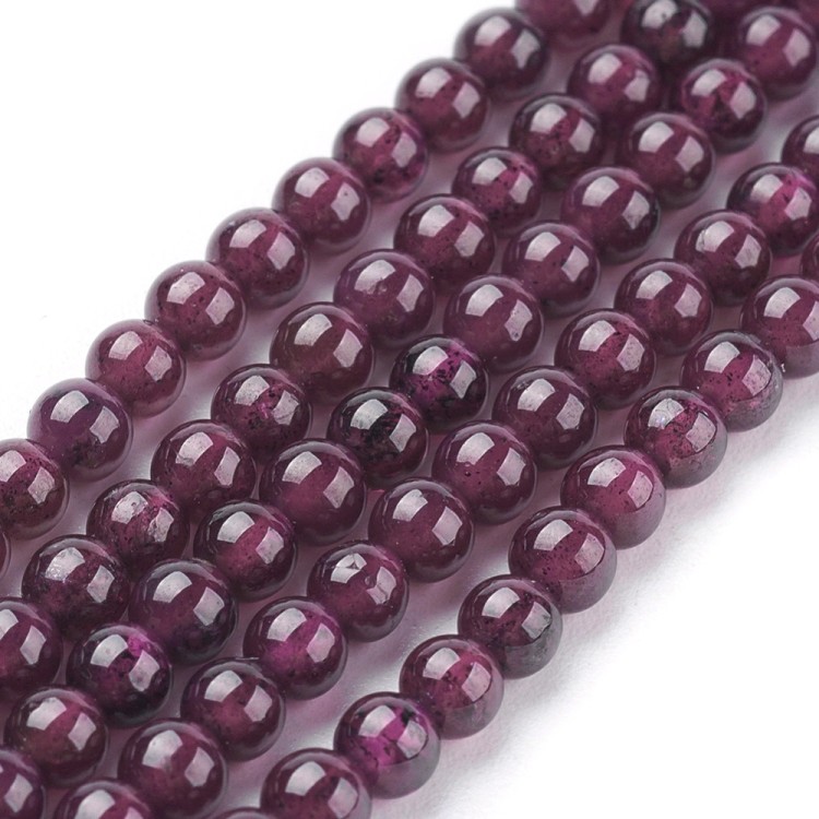 GNT16 Granat kamień naturalny koraliki kule 3mm