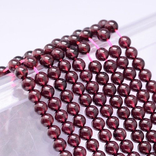 GNT17 Granat kamień naturalny koraliki kule 4mm AA