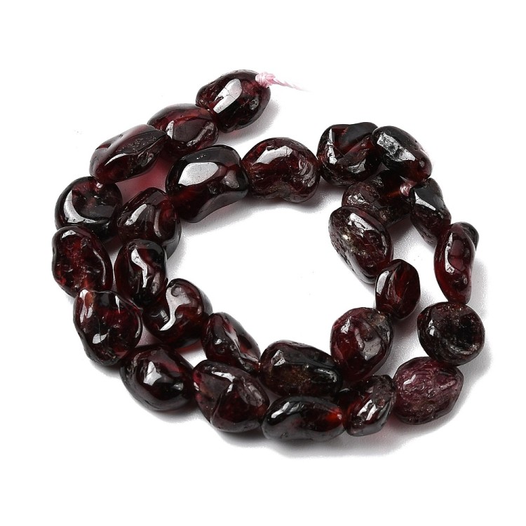GNT19 Granat kamień naturalny koraliki bryłki 5x3mm-9x6mm