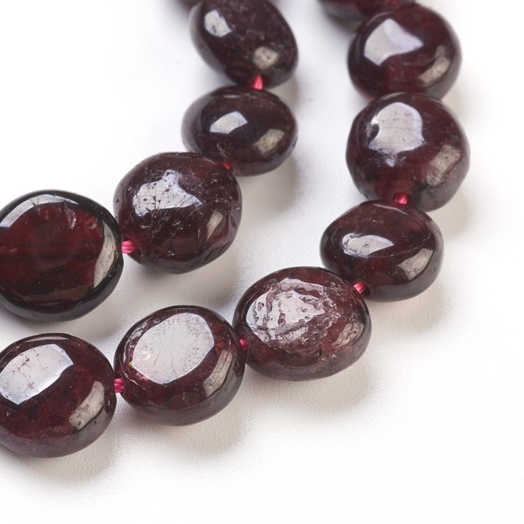 GNT20 Granat kamień naturalny koraliki bryłki 6x4mm-13x7mm
