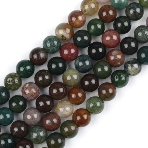AGP159 Indian Agat indyjski kamień naturalny koraliki kule 4mm