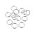 OG116 Ogniwa kółka kółeczka 8mm/1,2mm stal nierdzewna srebrne