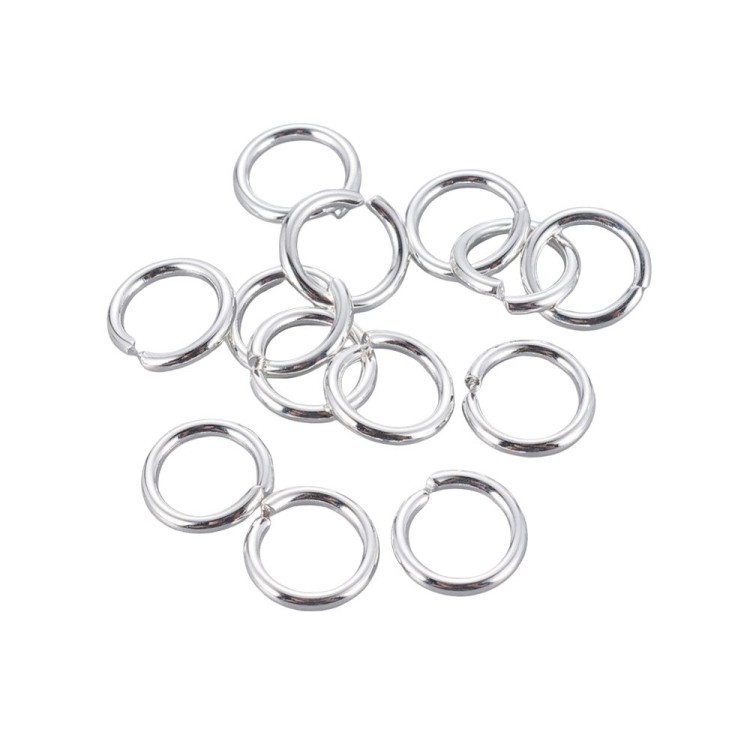 OG116 Ogniwa kółka kółeczka 8mm/1,2mm stal nierdzewna srebrne