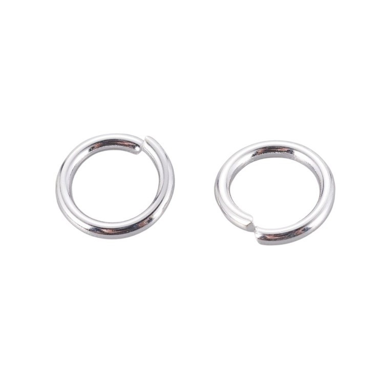 OG116 Ogniwa kółka kółeczka 8mm/1,2mm stal nierdzewna srebrne