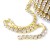 TB45 Taśma biżuteryjna z cyrkoniami kryształkami SS8 2,4mm gold/crystal