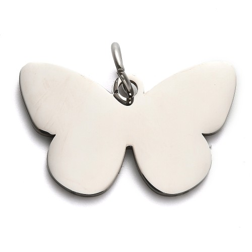 ZAW1085 Zawieszka blaszka motyl stal nierdzewna do grawerowania
