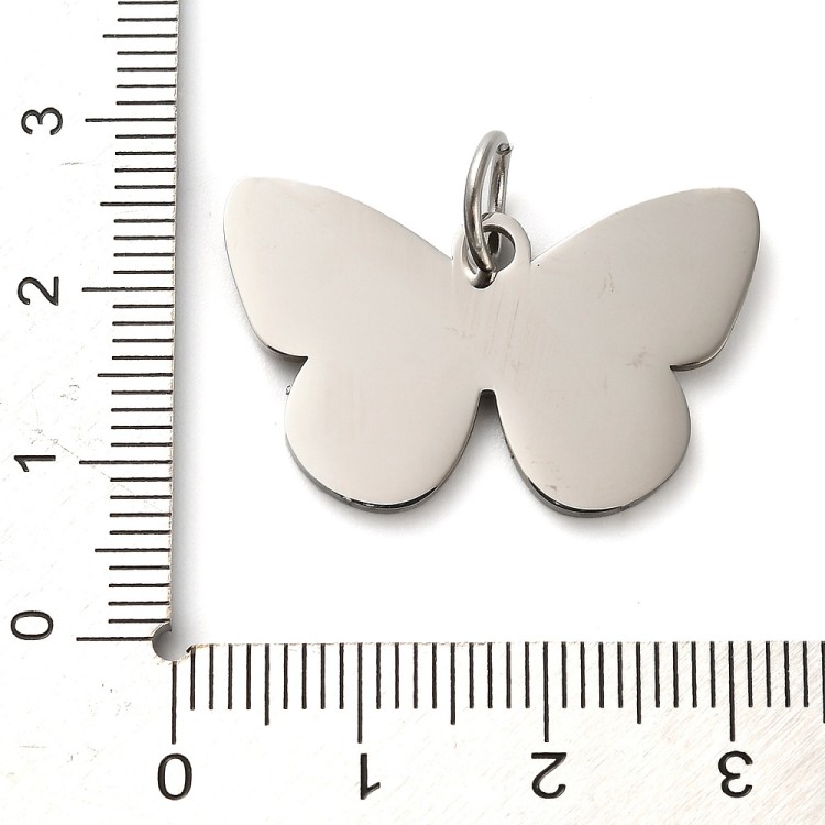 ZAW1085 Zawieszka blaszka motyl stal nierdzewna do grawerowania