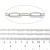 LAN217 Łańcuszek spinacze paperclips długie ogniwa 10x3,5mm 1m stal nierdzewna