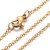 LAN219 Łańcuszek 45cm z zapięciem ogniwa 2x1,5mm stal nierdzewna IP złoty 18K