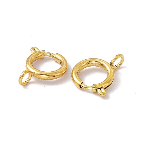 ZAP447 Zapięcie do biżuterii federing 13mm stal nierdzewna złote PVD 18K