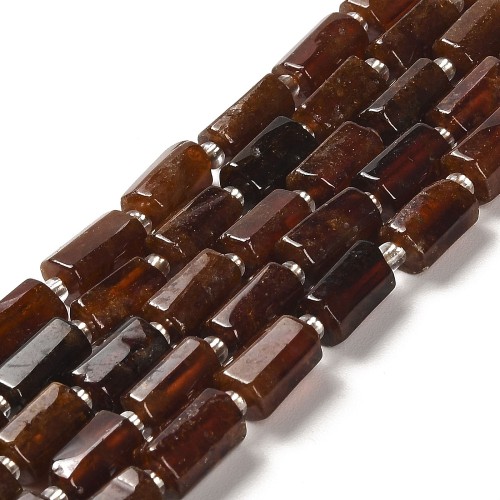 GNT28 Granat kamień naturalny koraliki walec 10x6mm