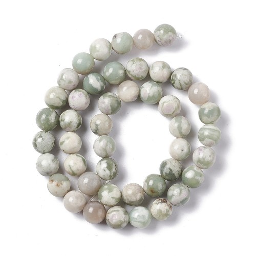 JAD156 Jadeit Peace kamień naturalny koraliki kule 8mm