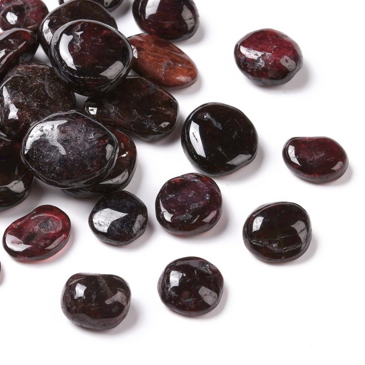 STON33 Kamyczki Granat kamień naturalny 20g do żywicy, prac kreatywnych