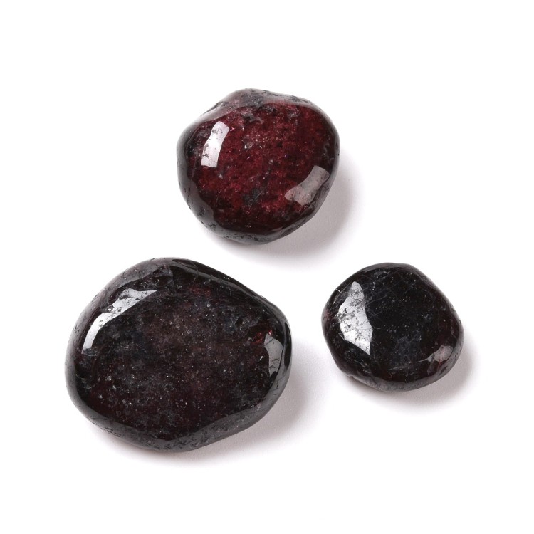 STON33 Kamyczki Granat kamień naturalny 20g do żywicy, prac kreatywnych