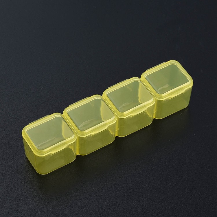 ORG204 Plastikowy pojemnik pudełko 175x110mm organizer 28 komórek na koraliki drobiazgi