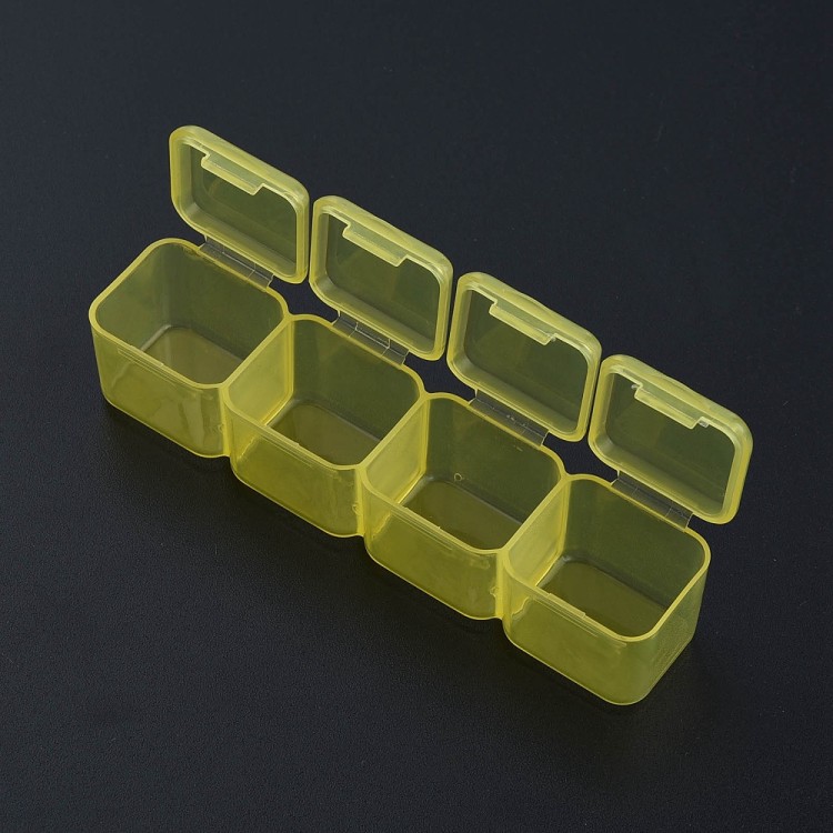 ORG204 Plastikowy pojemnik pudełko 175x110mm organizer 28 komórek na koraliki drobiazgi