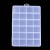 ORG100 Plastikowy pojemnik 130x190mm organizer z 24 przegródkami na koraliki drobiazgi