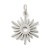 ZSS302 Zawieszka do biżuterii stal nierdzewna słońce 14x18mm