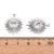 ZSS303 Zawieszka do biżuterii stal nierdzewna serce 18x23mm