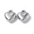 ZSS305 Zawieszka do biżuterii stal nierdzewna serce serduszko 11x12mm