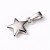 ZSS306 Zawieszka do biżuterii stal nierdzewna gwiazda 10x13mm