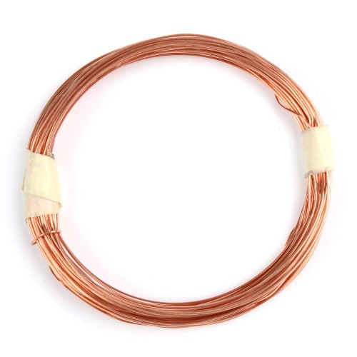 djx14 Drut jubilerski Ozdobny miedziany 0,5mm 10m kolor miedziany