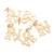 ZSS318 Zawieszka do biżuterii stal nierdzewna PVD napis LOVE 16x16mm złota