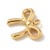 ZSS324 Zawieszka do biżuterii kokardka 16x13mm stal nierdzewna PVD złota 18K