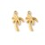 ZSS325 Zawieszka do biżuterii palma 6,5x12mm stal nierdzewna IP złota 18K