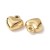 ZSS329 Zawieszka do biżuterii serce serduszko 11x13mm stal nierdzewna IP złoty 18K
