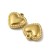 ZSS330 Zawieszka do biżuterii serce serduszko 10x10mm stal nierdzewna IP złote 18K