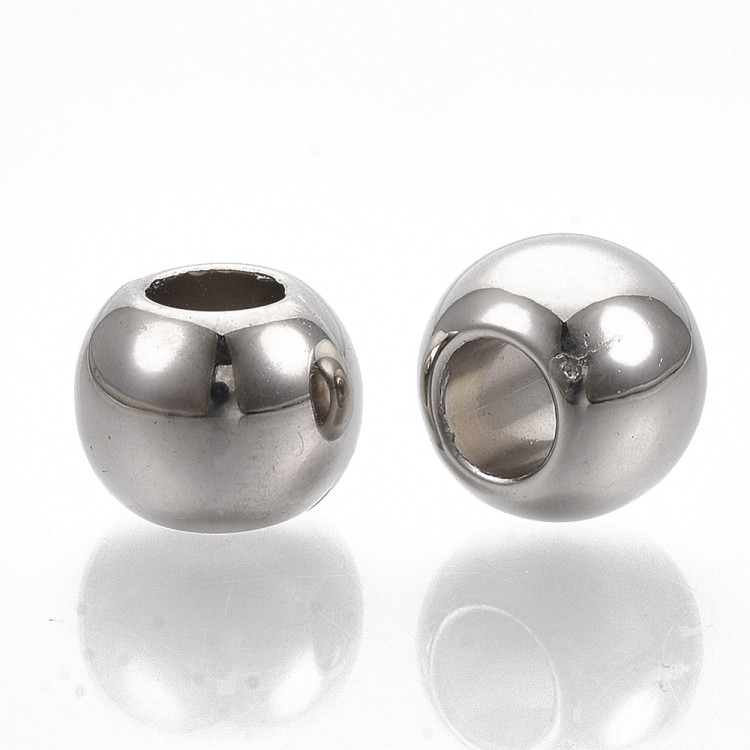 CCB54 Koraliki akrylowe przekładki 12x9,5mm 50szt srebrne