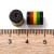 RES08 Koraliki z żywicy walec 9,5x8mm 10szt Jamaica Reggae