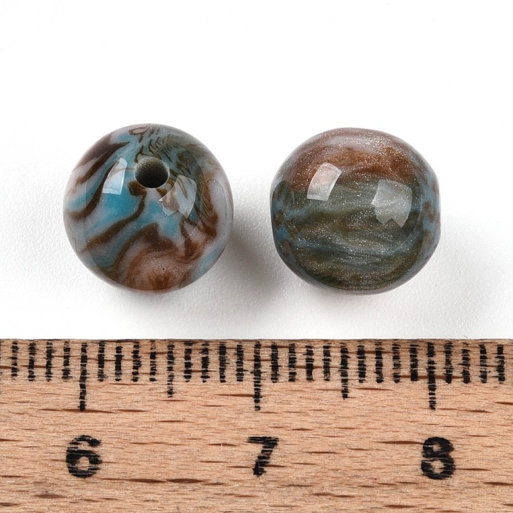 RES11 Koraliki z żywicy kule 10mm 10szt