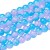 CRA156 Koraliki szklane crackle spękane 6mm sznur 145szt niebiesko-liliowe