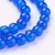 CRA159 Koraliki szklane crackle spękane 6mm sznur 145szt niebieskie