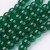 CRA160 Koraliki szklane crackle spękane 6mm sznur 145szt zielone