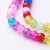 CRA161 Koraliki szklane crackle spękane 6mm sznur 67szt mix kolor