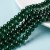 CRA162 Koraliki szklane crackle spękane 8mm sznur 115szt zielone
