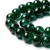 CRA162 Koraliki szklane crackle spękane 8mm sznur 115szt zielone