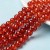 CRA164 Koraliki szklane crackle spękane 8mm sznur 100szt c.pomarańczowe