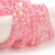CRA169 Koraliki szklane crackle spękane 4mm sznur 200szt różowo-żółte